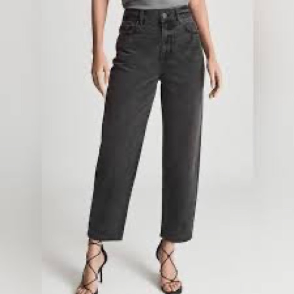 Elle-High Rise Straight L, Washed Black - UK 29 - R / US 29